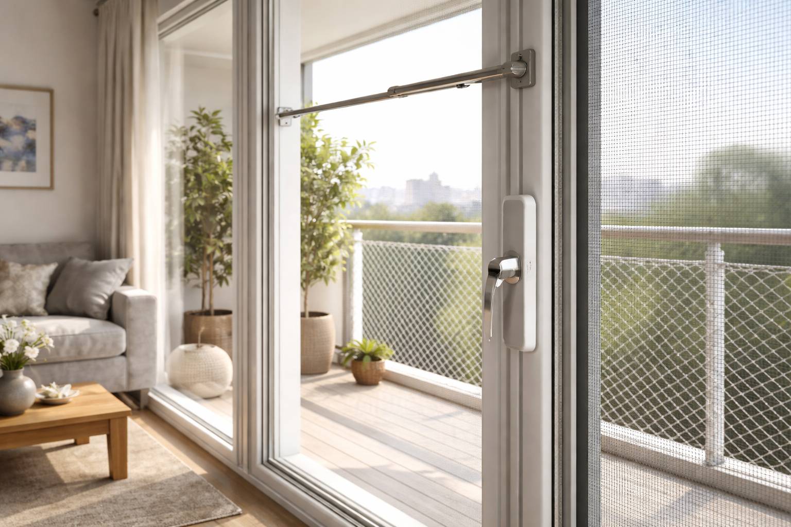Seguridad infantil en ventanas y balcones: topes, bloqueos, mosquiteras seguras y redes anti-caídas Seguridad infantil en ventanas y balcones: topes, bloqueos, mosquiteras seguras y redes anti-caídas